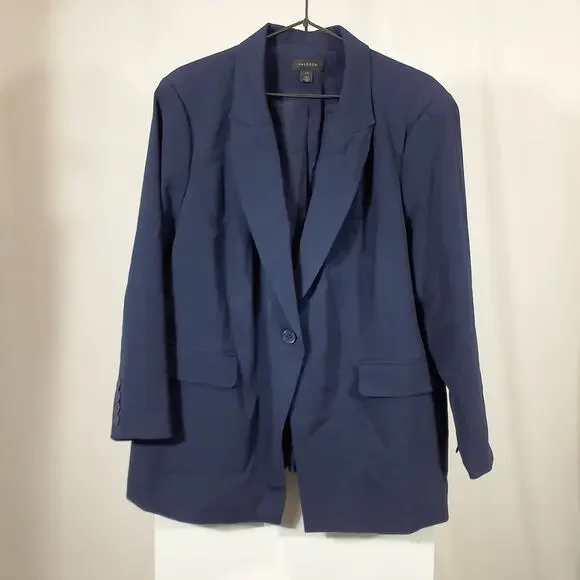 Halogen Pointed Hem One-Button Blazer Size 22W - Picture 2 of 5